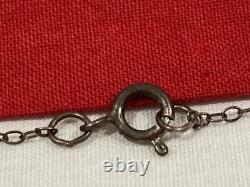 Vintage ZUNI Native American 925 Sterling Silver Pendant Necklace & Earrings Set