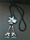 Vintage ZUNI Sterling Channel Inlaid Turquoise, MOP, Onyx, Shell Eagle Bolo Tie