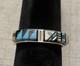 Vintage ZUNI Turquoise Channel INLAY CUFF Sterling Signed By APDALL R. 1996 18g
