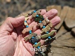 Vintage Zuni Fetish Necklace Genuine Handmade Native American Jewelry SouthWest