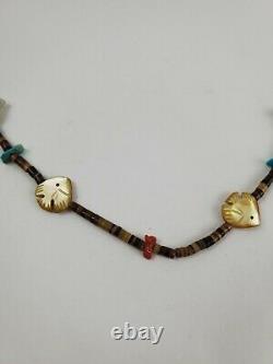 Vintage Zuni Native American Necklace Fashion Jewelry Costume Jewelry