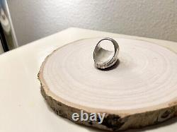 Vintage Zuni Sterling Inlay Ring Size 10