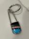 Vintage Zuni Sterling Silver Multi-Stone Channel Inlay Keychain 2.75in 8.9g
