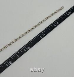 Vintage Zuni Sterling Silver Turquoise Needlepoint Necklace 17 Native American