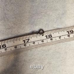 Vintage Zuni Turquoise Cross Necklace Sterling Silver Native American Italy 925