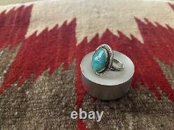 Vintage native american sterling turquoise ring jewelry 6
