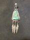 Vintage native american turquoise jewelry pendant