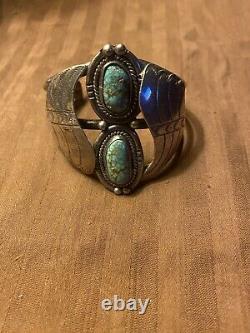 Vintage native american turquoise jewelry signed