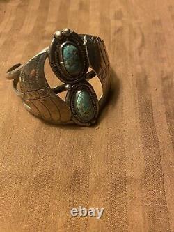 Vintage native american turquoise jewelry signed