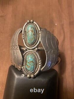 Vintage native american turquoise jewelry signed