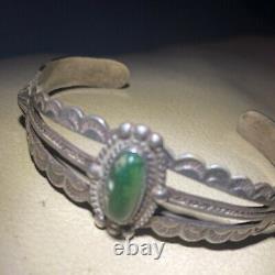 Vintage pawn native american turquoise jewelry Cuff Bracelet harvey era