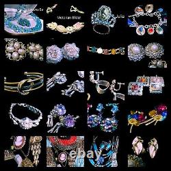 Vintage rhinestone jewelry lot costume & Native American 400+ pcs high end