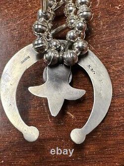 Vintage sterling silver Native Indian Necklace Navajo Turquoise Jewelry Rare