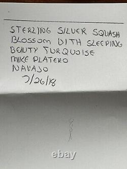 Vintage sterling silver Native Indian Necklace Navajo Turquoise Jewelry Rare