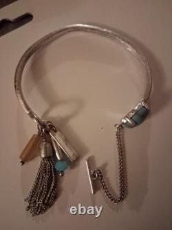 Vintage sterling silver and turquoise bracelet