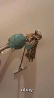 Vintage sterling silver and turquoise bracelet