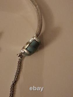 Vintage sterling silver and turquoise bracelet