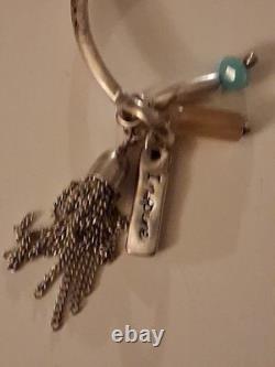 Vintage sterling silver and turquoise bracelet