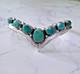 Vintage sterling silver and turquoise bracelet, signed R. Gee