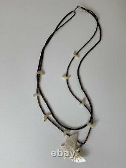 Vtg 1923 Zuni Fetish jewelry beaded Native American Animal Spirit Necklace