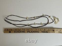 Vtg 1923 Zuni Fetish jewelry beaded Native American Animal Spirit Necklace