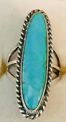 Vtg. 1940s Lot 10 Silver & Turquoise Rings UITA Trading Post + ERs & &racelet
