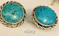 Vtg. 1940s Lot 10 Silver & Turquoise Rings UITA Trading Post + ERs & &racelet