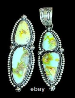 Vtg AMAZING Palomino Turquoise Sterling Silver Ring Pendant Set Lot Mark Yazzie