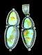 Vtg AMAZING Palomino Turquoise Sterling Silver Ring Pendant Set Lot Mark Yazzie