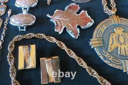 Vtg Copper Jewelry Lot Goldstone RENOIR Sterling by Jordan Native American Lot