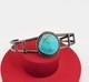 Vtg Cuff Bracelet Turquoise Sterling Silver Old Pawn American Navajo Jewelry S#2