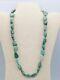 Vtg Indian Native American Green Turquoise Beads Nuggets Necklace 74.9g