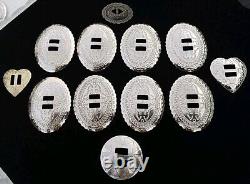 Vtg Modern Southwestern & Native Jewelry Lot Ready 2 Wear Repair Cuffs Conchos