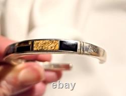 Vtg Native Amer Multistone, Sterling Signed Inlay Cuff Matching Ring 4 Sale