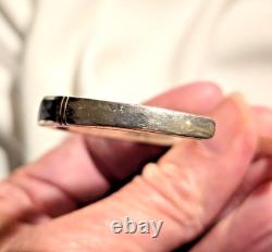 Vtg Native Amer Multistone, Sterling Signed Inlay Cuff Matching Ring 4 Sale