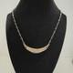 Vtg Native American M. M Rodgers Sterling Silver/14k Gold Pendant Necklace 19