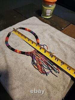 Vtg Native American Southwestern Seed Beade Strands 20 Torsade Necklace