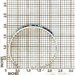 Vtg. Navajo 925 Sterling Silver Multistone Cuff Bracelet 6 SilverCloud 13.4g