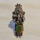Vtg Navajo Kachina Ring 925 Silver Royston Turquoise Signed Broken Arrow C. 80's