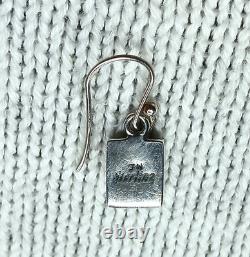 Vtg Navajo Purple Sugilite/ Opal Pendant Necklace Earrings, Inlay 925 St Silver