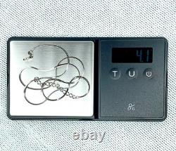 Vtg Navajo Purple Sugilite/ Opal Pendant Necklace Earrings, Inlay 925 St Silver