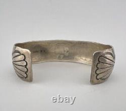 Vtg Navajo Sterling Silver Sleeping Beauty Turquoise & Red Coral Cuff Bracelet