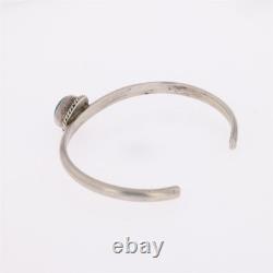 Vtg Navajo Sterling Silver Turquoise Cuff Bracelet 925 Old Pawn Native American
