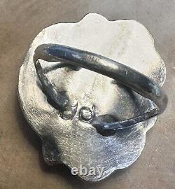 Vtg Patricia Platero Native American Turquoise 925 Silver Ring Size 7.25