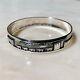 Vtg Southwest Roland Begay Navajo Sterling Silver Storyteller Bangle Bracelet