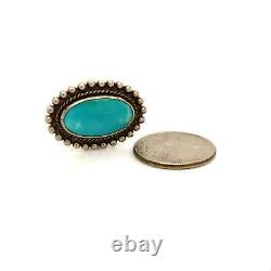Vtg Sterling JP Pacific Jewelry Co Native American Old Pawn Turquoise Ring 6 1/2
