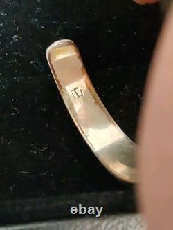 Vtg Sterling Silver Bangle Signed T Heard Museum Native American Bracelet 32 G