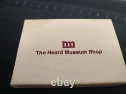 Vtg Sterling Silver Bangle Signed T Heard Museum Native American Bracelet 32 G