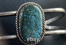 Vtg Sterling possibly Indian Mountain Turquoise Cuff. 20.56g