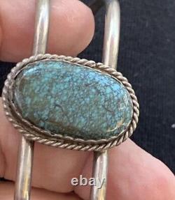 Vtg Sterling possibly Indian Mountain Turquoise Cuff. 20.56g